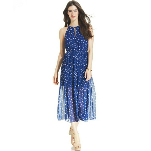 Maison Jules
Women's Blue Printed‎ Midi Dress - Picture 1 of 3